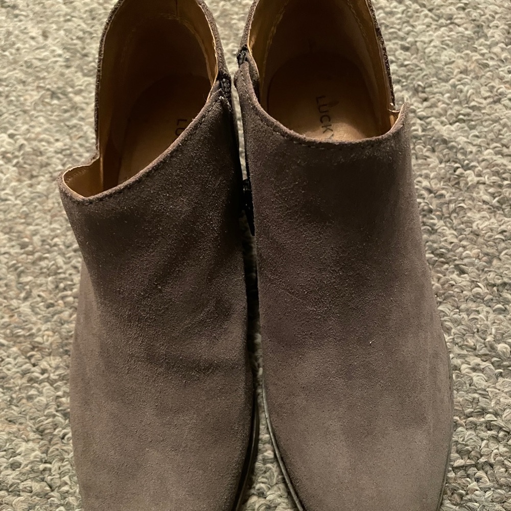 Lucky Brand grey color ankle boots